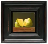 Glen Holland, - ''Green Slices''-, oil on panel, 1994