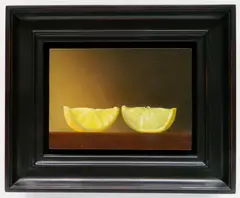 Glen Holland, - ''Lemon Slices''-, oil on panel, 1994