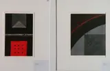 Katsunori Hamanishi, - ''Division- Work No. 19'' & ''Division G''- 2 mezzotints with lead, collage, 1990, 1991, both