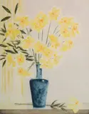 Craig Mc Pherson, - ''The Blue Vase''-, aquatint in colors, ca. 1978