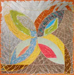 Frank Stella, - ''Polar Coordinates III''-, lithograph and serigraph in colors, 1980