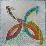 Frank Stella, - ''Polar Coordinates V''-