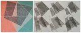 Jack Tworkov, - 1). ''T. L. #7''-, lithograph in colors, 1978