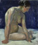 a Enrico Ludolf Verworner, Nudo, Sul verso: timbro