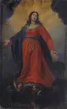 Orazio Fidani, Immacolata, Sul verso iscrizione settecentesca: "Questo quadro fu venduto dai/R.R P.P. di S: Croce della Città di Firenze/