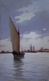 Barche in porto by Renuccio Renucci, offered Apr 2017