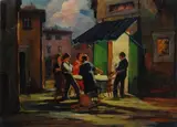 Fuori dall'osteria by Renato Natali, offered Apr 2017