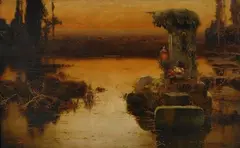 Laguna pontina al tramonto by Enric Serra Auqué, offered Apr 2017