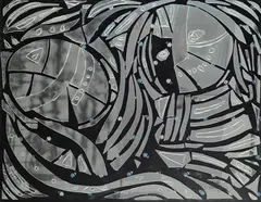 Enrico Baj, Specchi, 1974