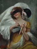 Arnaldo De Lisio, Scena galante in costume