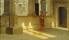 Giuseppe Abbati, Armigero in Bargello