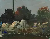 Alberi e rocce by Pietro Annigoni, offered Apr 2017