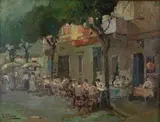 Luca Albino, Caffè all'aperto