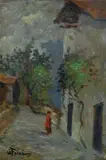Scorcio di strada by Giulio Fortunato Faini, offered Apr 2017