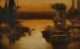 Enric Serra Auqué, Laguna pontina al tramonto