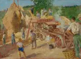 Giuseppe Fraschetti, Battitura del grano