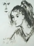 Aldo Carpi, Profilo di donna, 1968