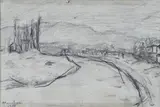 Ottone Rosai, Paesaggio con fiume
