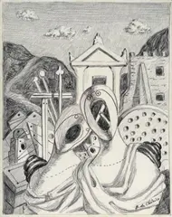 Ettore e Andromaca by Giorgio de Chirico, 1968, offered Apr 2017