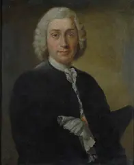 Pierre Allais, Ritratto di nobiluomo, Cornice in legno dipinta e dorata.