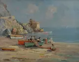 Luca Albino, Barche di pescatori sulla spiaggia