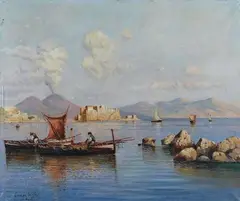 Giuseppe Carelli, Napoli, pescatori nel Golfo