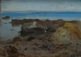 Vincenzo Cabianca, Scogliera a Castiglioncello
