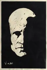 Mussolini by Lorenzo Viani, 1927, offered Feb 2017