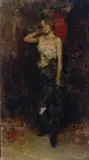 Arturo Stagliano, Modella con ventaglio