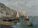 Ezelino Briante, Golfo con barche di pescatori
