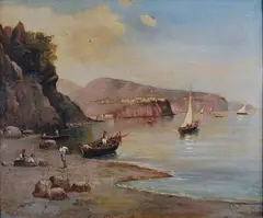 Guglielmo Giusti, Barche a Sorrtento, 1867