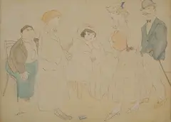 Conversation by Jules Pascin, offered Feb 2017