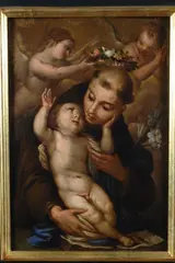 Sant'Antonio da Padova col Bambino by Girolamo Chignoli, Expertise di Mina Gregori in data, offered Feb 2017