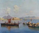 Giuseppe Carelli, Napoli, pescatori nel Golfo