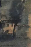 Lojze Spazzapan, Casolare con albero