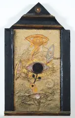 Fiore nero by Bruno Ceccobelli, sigla and titolo al verso. Autentica dell'autore on foto., offered Dec 2016