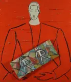 Roberto Barni, Autoritratto con quadro