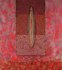Io centro by Bruno Ceccobelli, sigla and titolo al verso. Autentica dell'autore on foto., offered Dec 2016