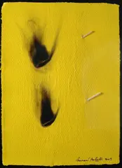 Papier brulè by Bernard Aubertin, 2009, offered Dec 2016
