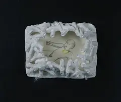 Lampo by Enzo Cucchi, 2004, autentica dell'autore on foto con provenienza Rizziero Arte, offered Dec 2016