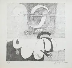 Senza titolo by Alberto Gianquinto, lithograph, offered Nov 2016
