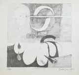 Alberto Gianquinto, Senza titolo, lithograph