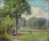 Ulisse Caputo, Paesaggio con figure
