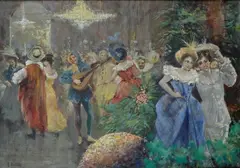 Festa in maschera by Arnaldo De Lisio, offered Oct 2016