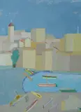 Paolo Caselli Watzon, Presto a Boccadasse, 2005, Sigla in basso a destra. Sul verso: "G.G. Paolo Caselli/ Watzon/ Fi