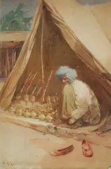 Venditore arabo by Mariano de Franceschi, offered Oct 2016