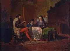 Pio Joris, La lettura, 1865