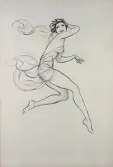 Danzatrice by Luigi Bompard, In basso a destra timbro Fondo Bompard, offered Oct 2016