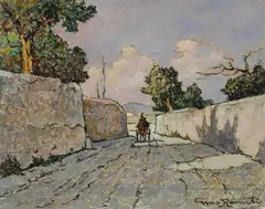 Strada con carro by Gino Romiti, offered Oct 2016