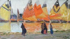 Ortona a mare by Tommaso Cascella, 1912, offered Oct 2016